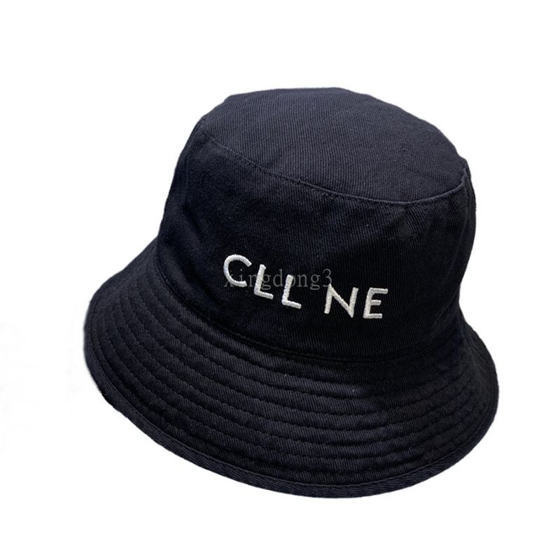 chapeau de seau en jean noir