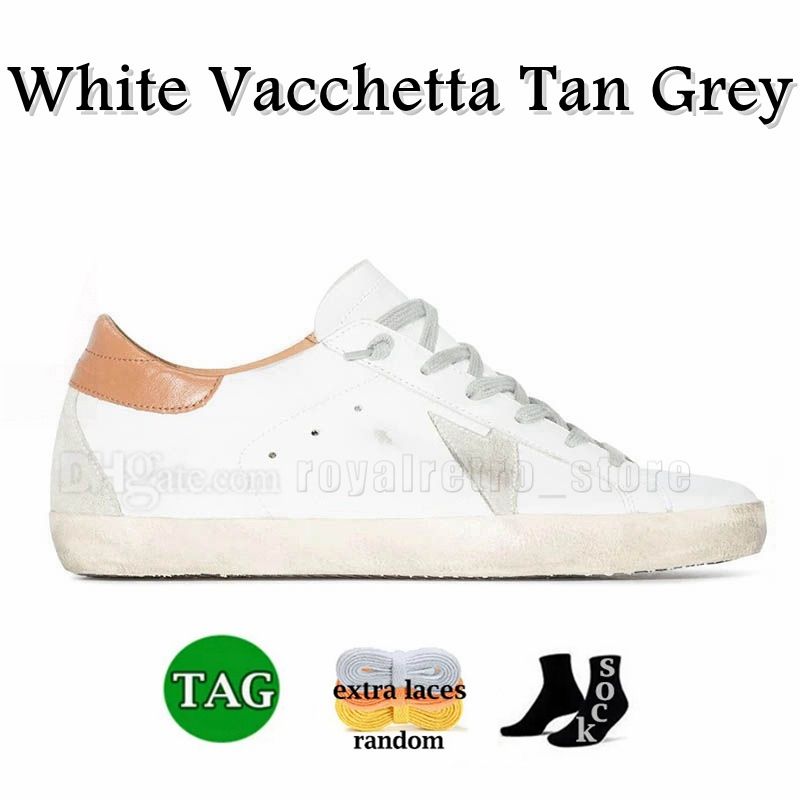 A41 White Vacchetta Tan Patch de ante grises