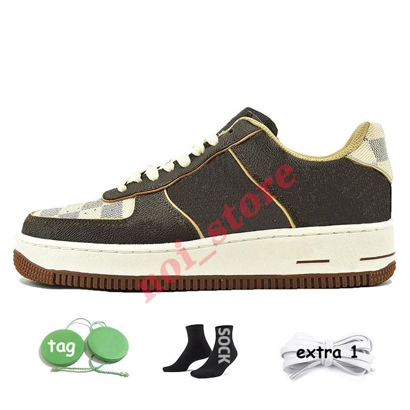 B12 LVOFFWHITE PRINTY BROWN 36-45