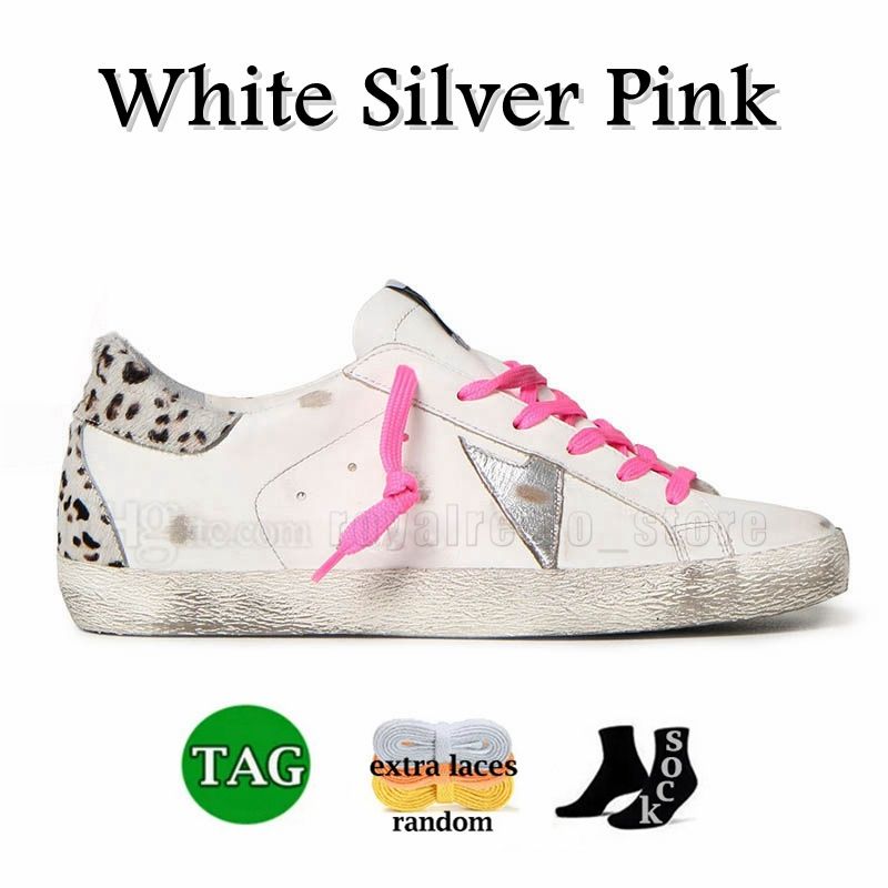 A24 White Silver Pink Leopard estampado