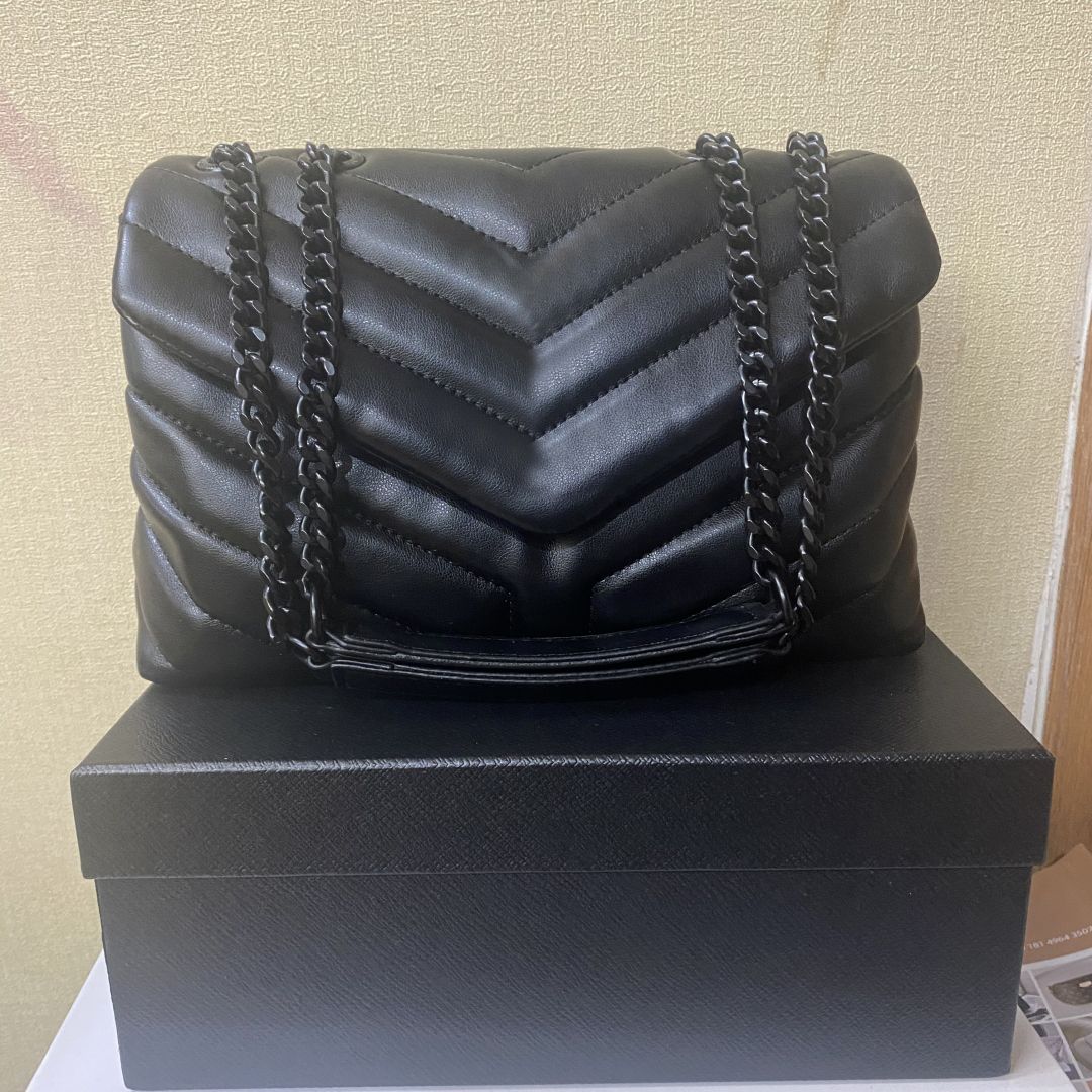 Luxury Handbag Shoulder Bag Brand Y Shaped Designer Seam Leather