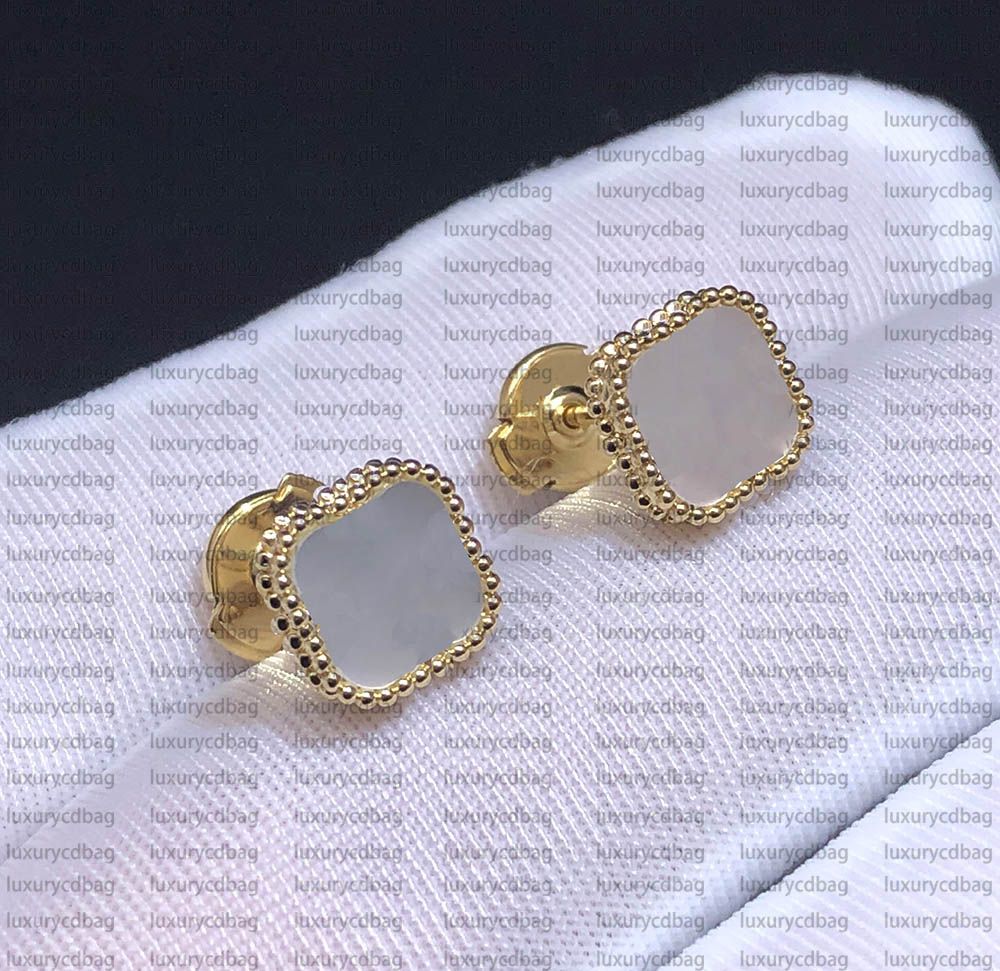 Earring (Gold + White)