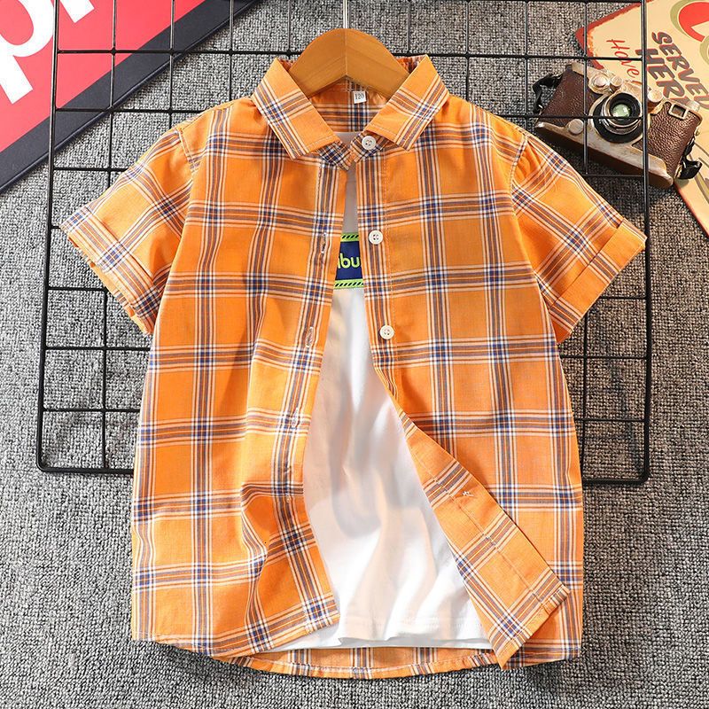 orange plaid