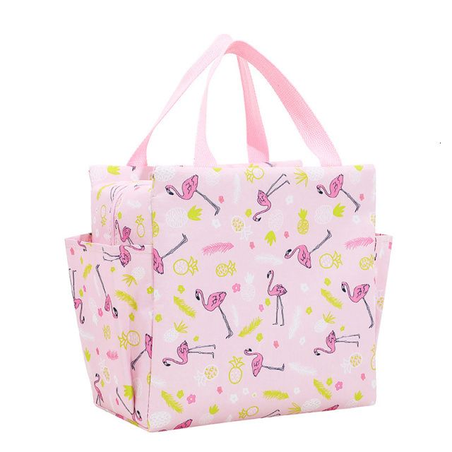 Flamingo pembe çanta
