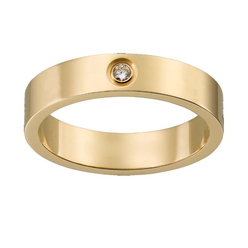 Oro (4mm) -Love anello