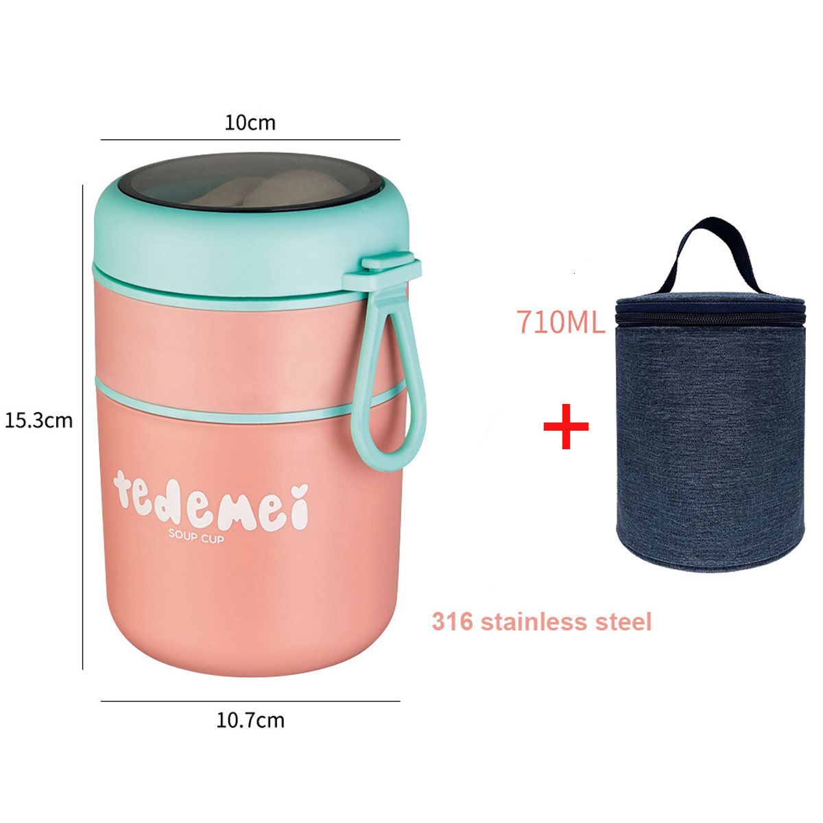 316 Pink 710ml Bag