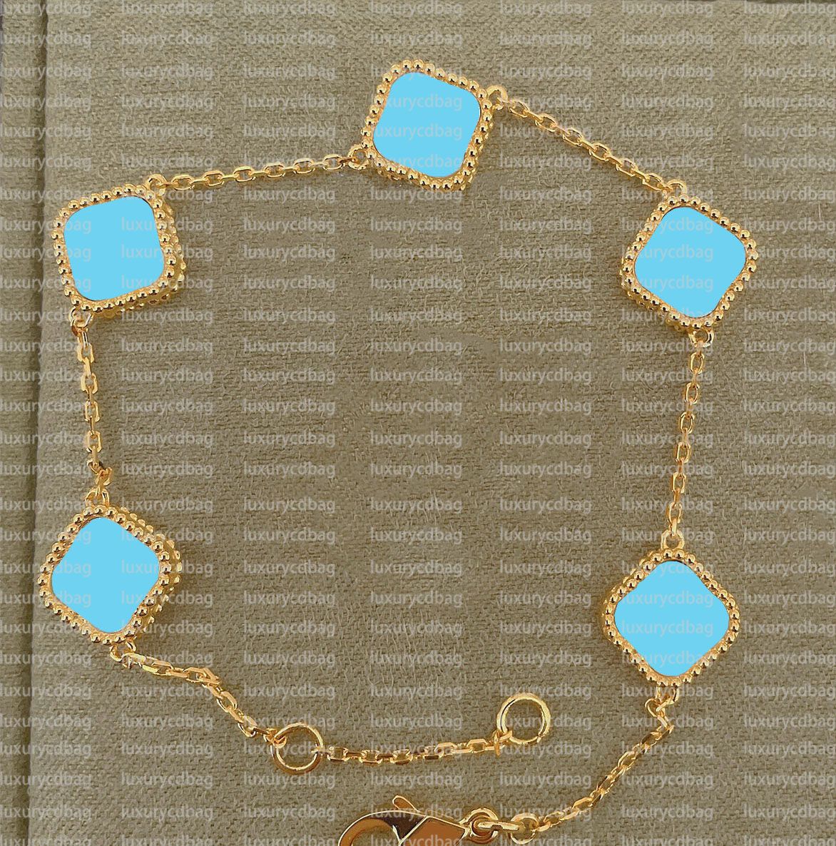 Armband (Gold + Blau)