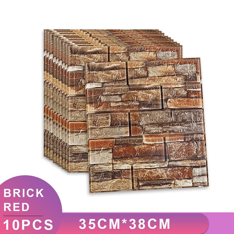 Brick Red-10pcs-35cmx35cm