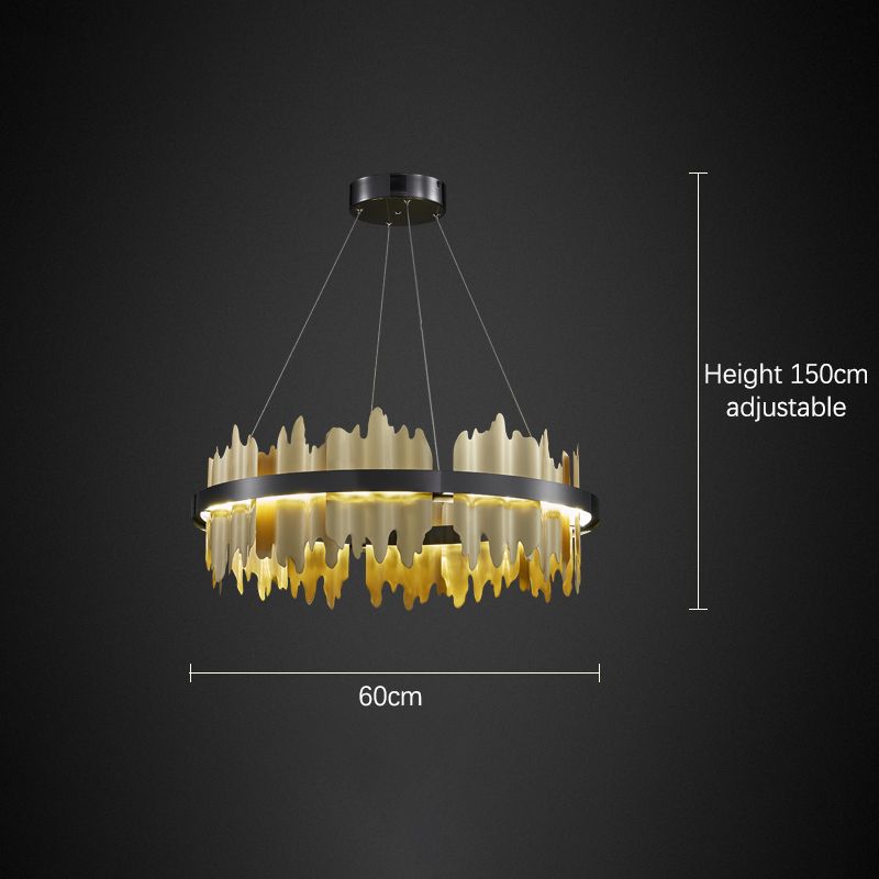 Dia 60cm guld varm vit