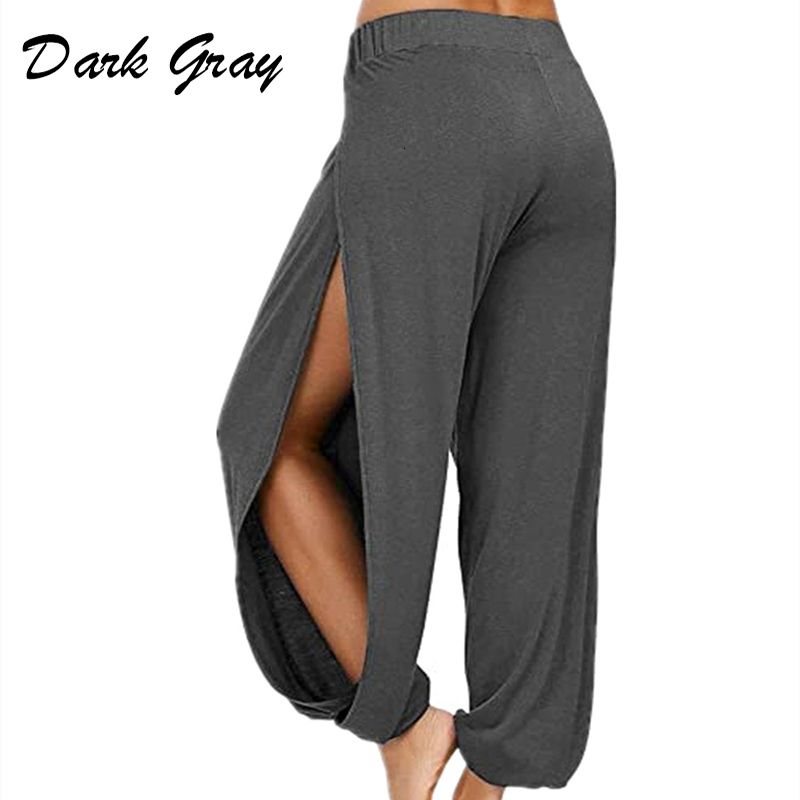 pantalon harem gris foncé