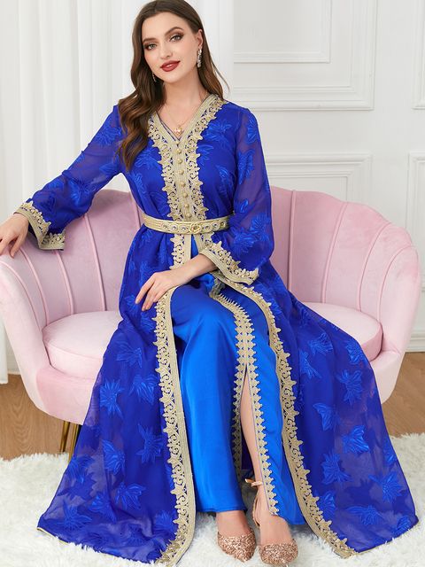 Azul marinho abaya-l