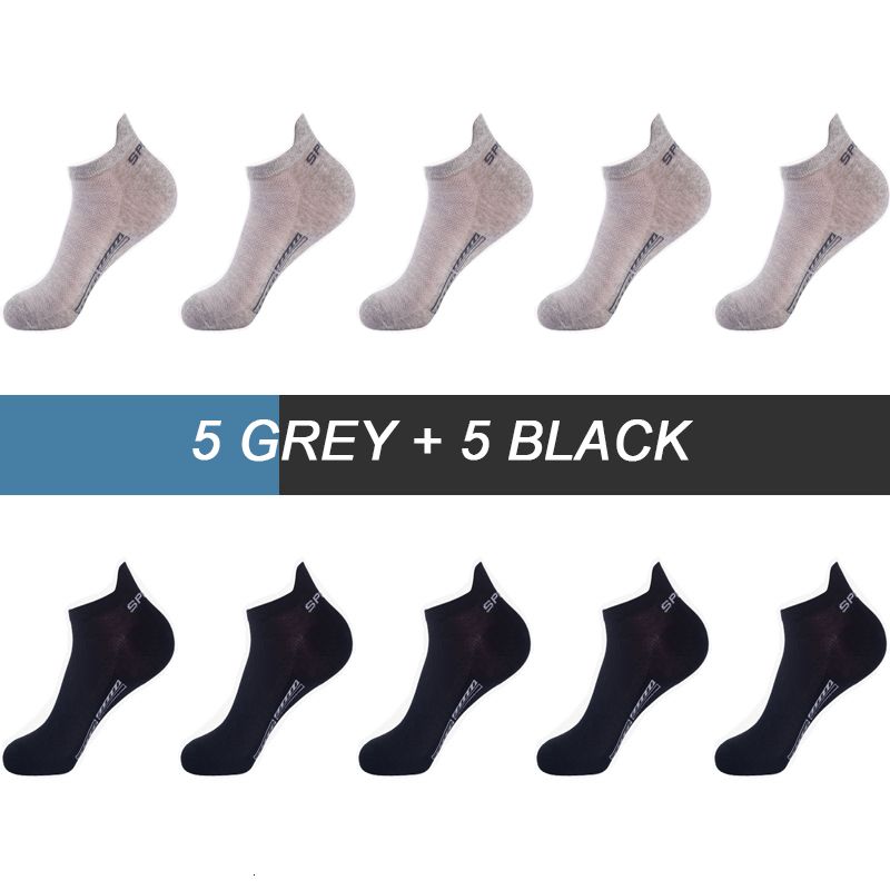 5 zwart 5 grijs