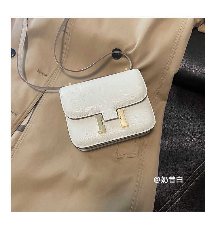 milk shake white - gold buckle