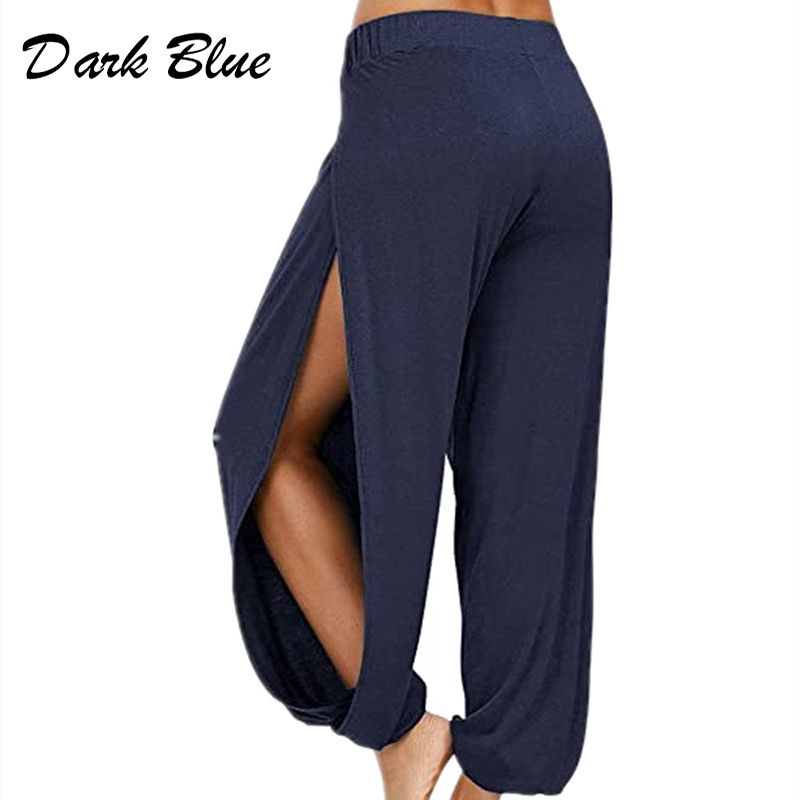 pantalone harem blu scuro