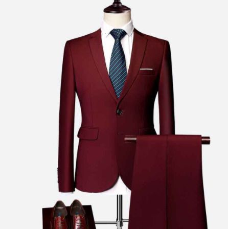 2 piece wine red