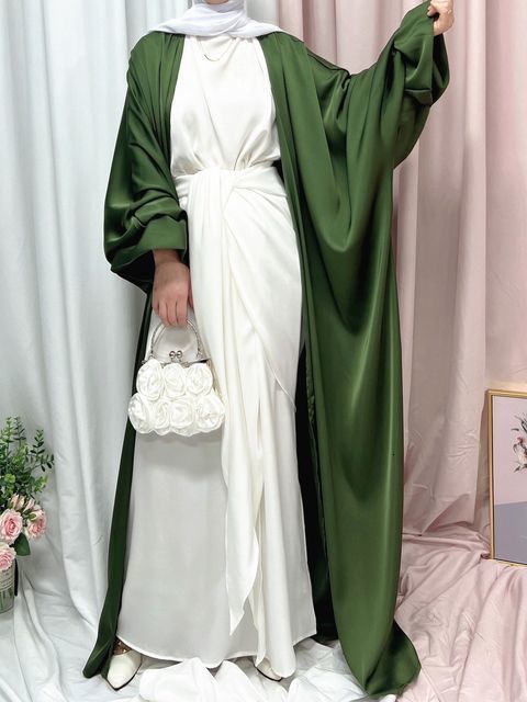 Army Green Abaya-l