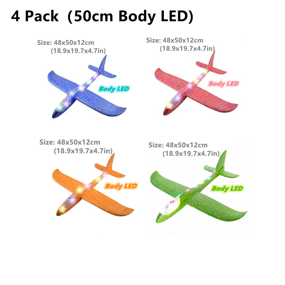 4 pack 50 cm de corps LED