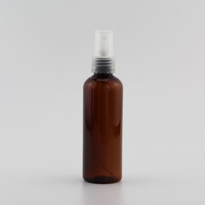 Brown Bottle Clear-100 ml-plastic