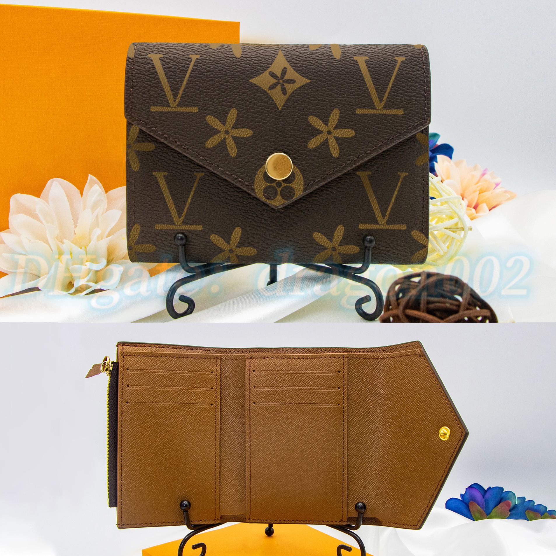 Brown Flower Rosalie Victorine Wallet Luxury Women Coin Purse M41938 Card  Holder Keychain Man Designer Purses Key Pouch CardHolder Small Wallets  Travel Clutch Bags From Dragon002, $6.78