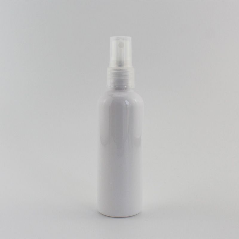 白いボトルClear-100ml-Plastic