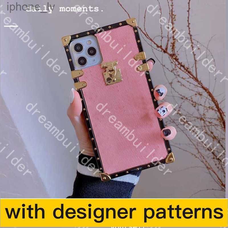 Cheap Luxury Square Leather Phone Case For iPhone 13 12 11 14 Pro