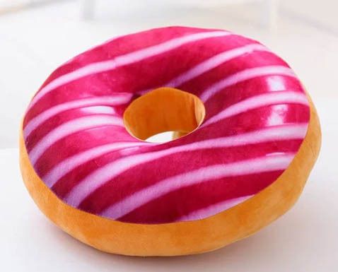 Donut de tempestade de morango