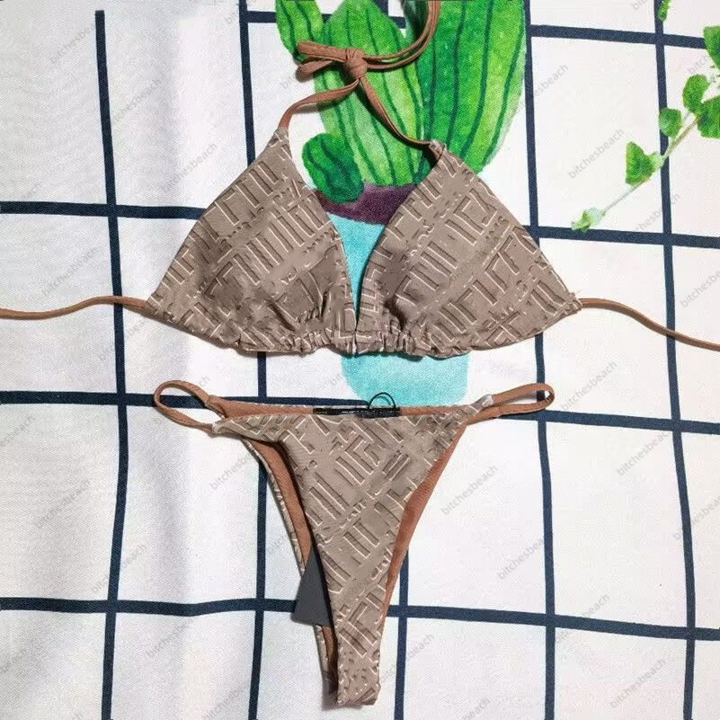 F02-Bikini Set-Khaki