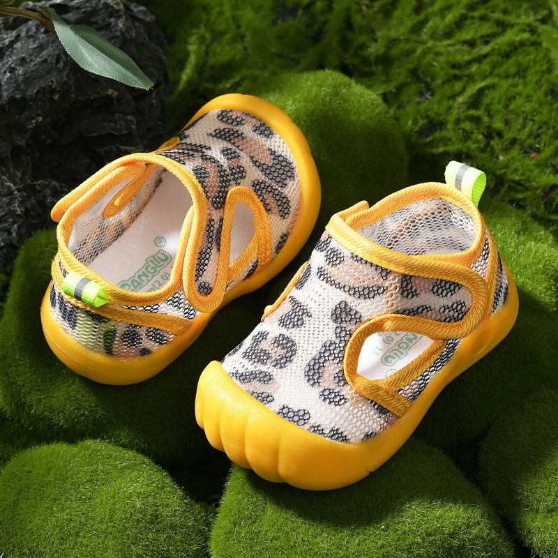 leopard baby sandals