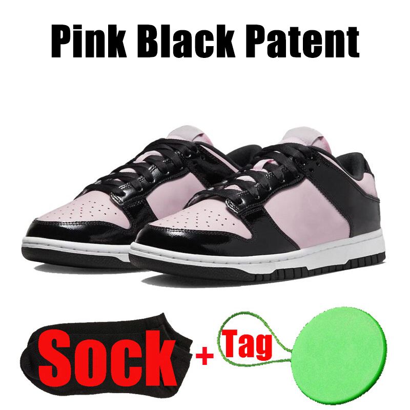 #32 Różowy czarny patent 36-45