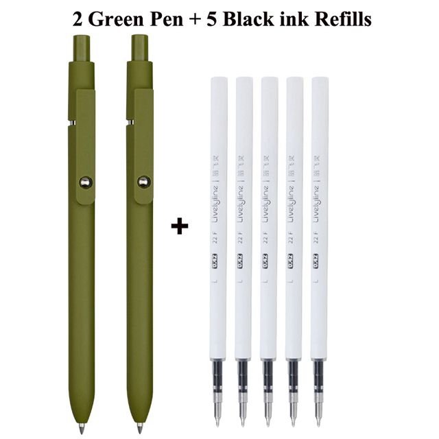 2Greenpen 5Blk Ink