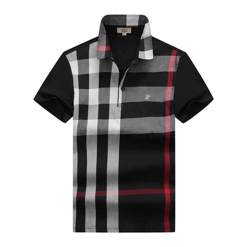 Mens Polos Designer T Shirt High Street Embroidered Burrerys Mens Polo