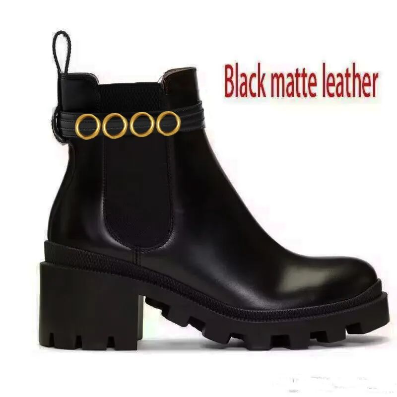 Black + matte leather【Letter style】