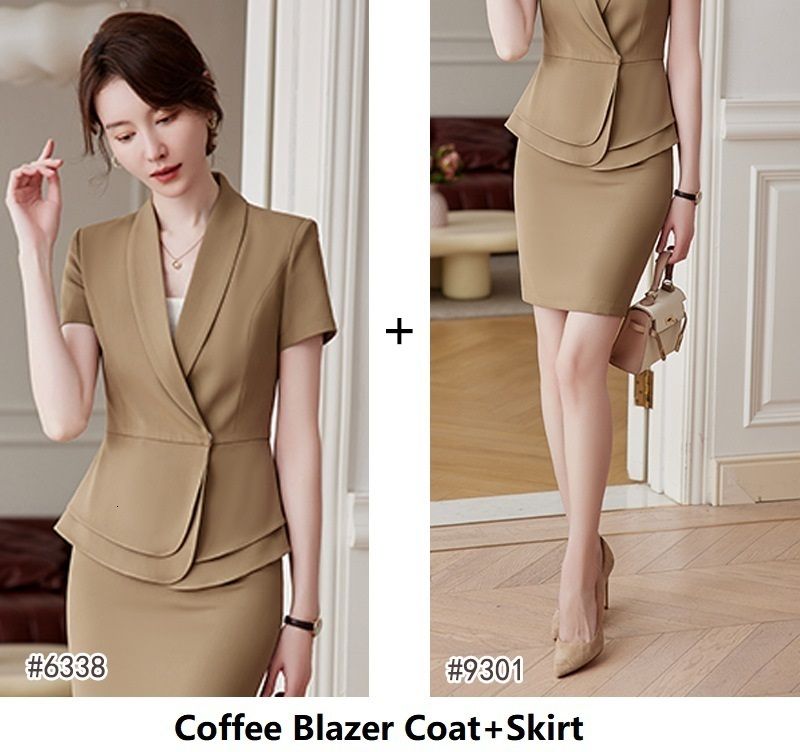 coffee skirt suits