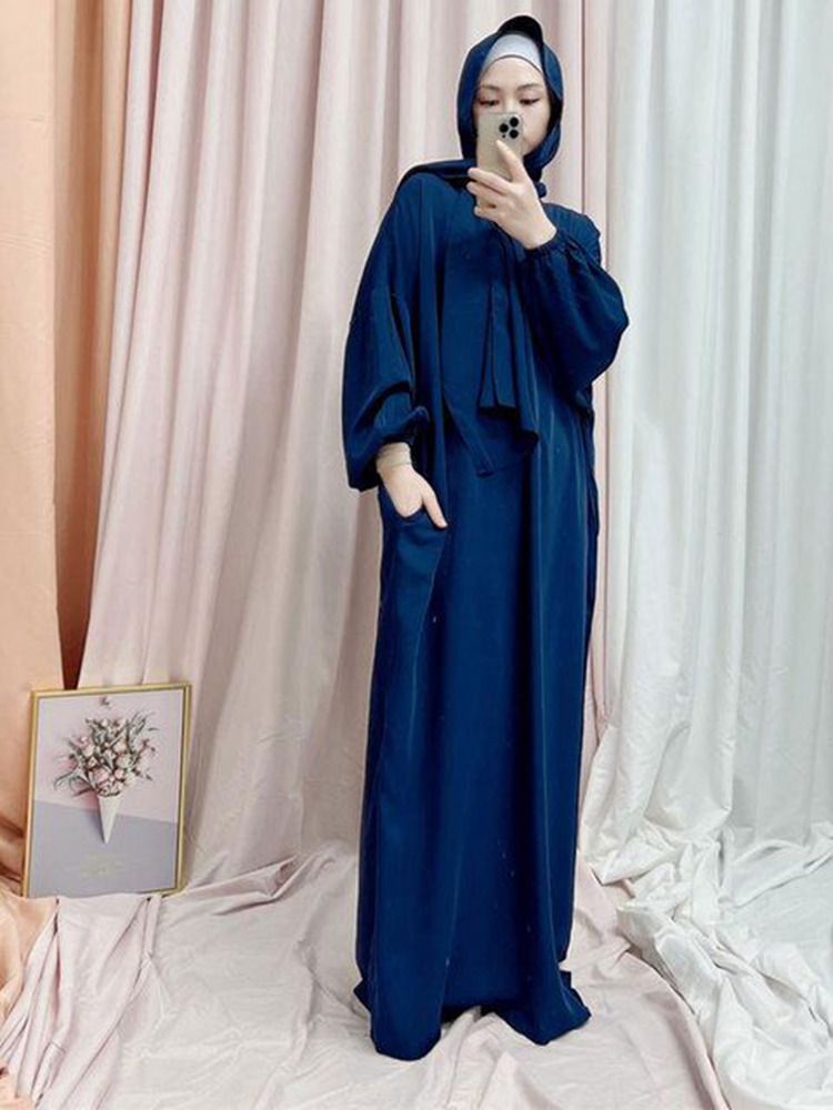 Marine Blue Abaya-1