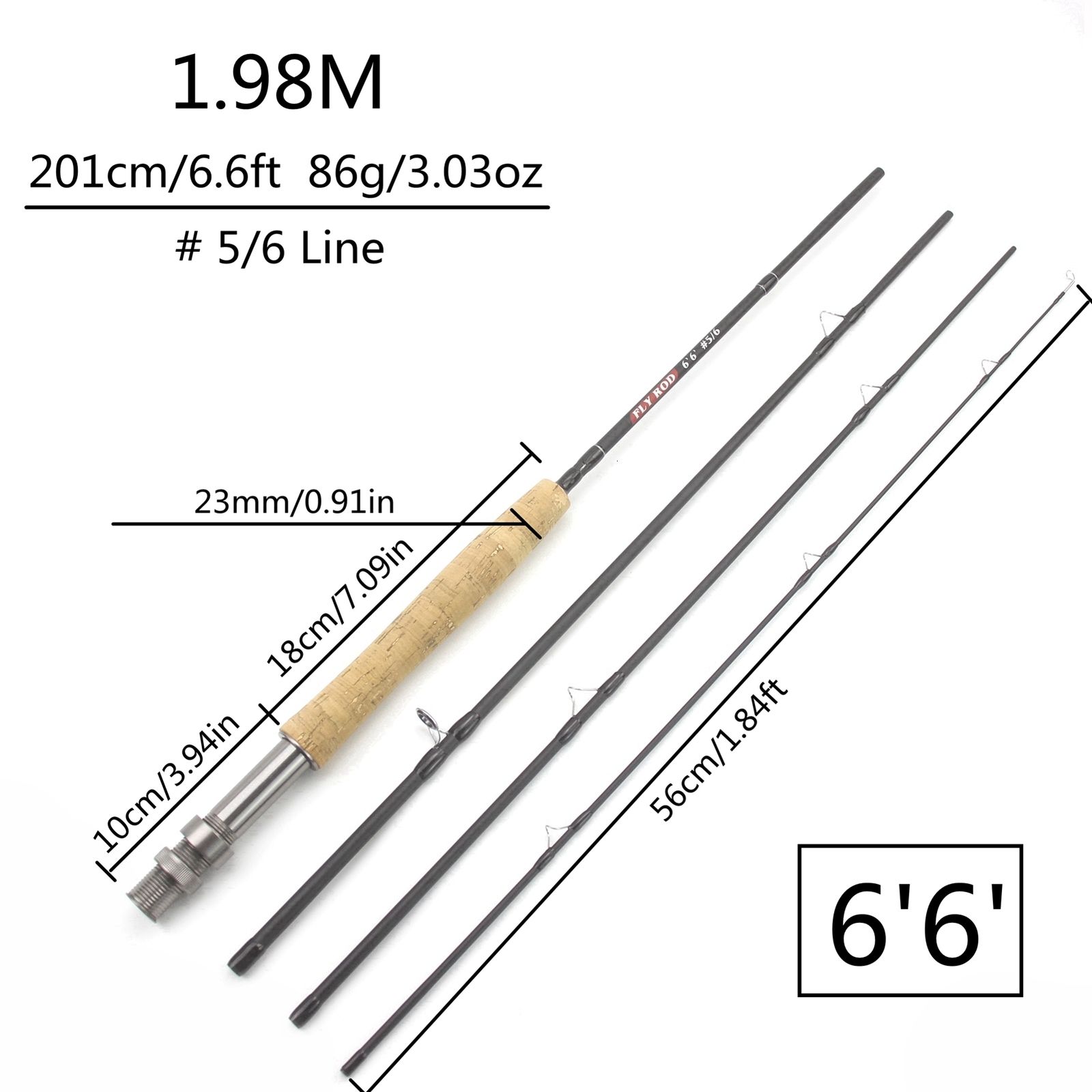 1.98m (6.6ft) Rod