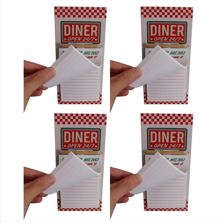 Red-DINER 4 PCS