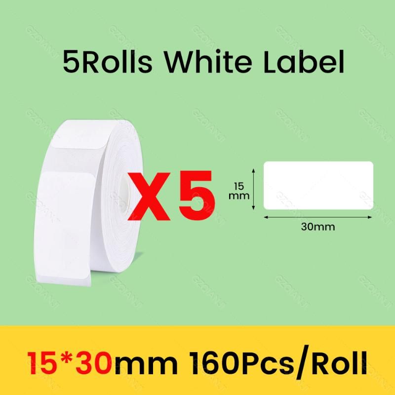 5Rolls белые а