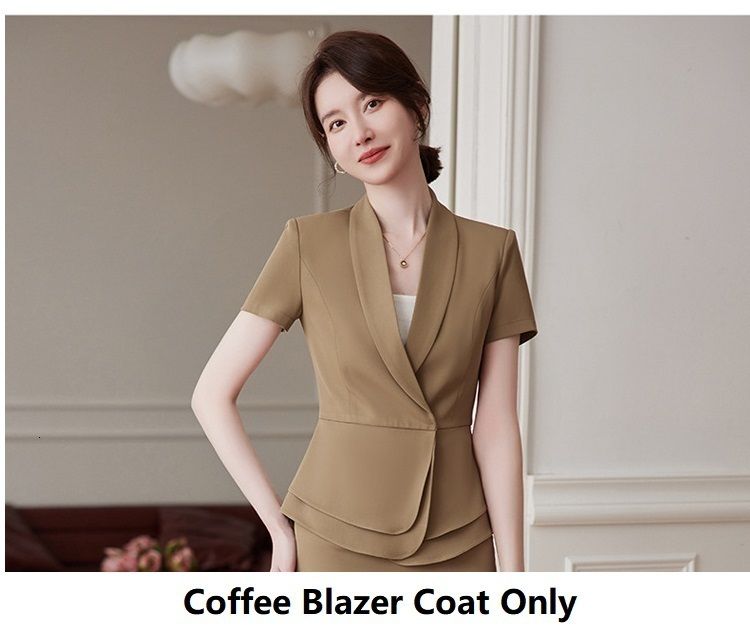 coffee blazer coat