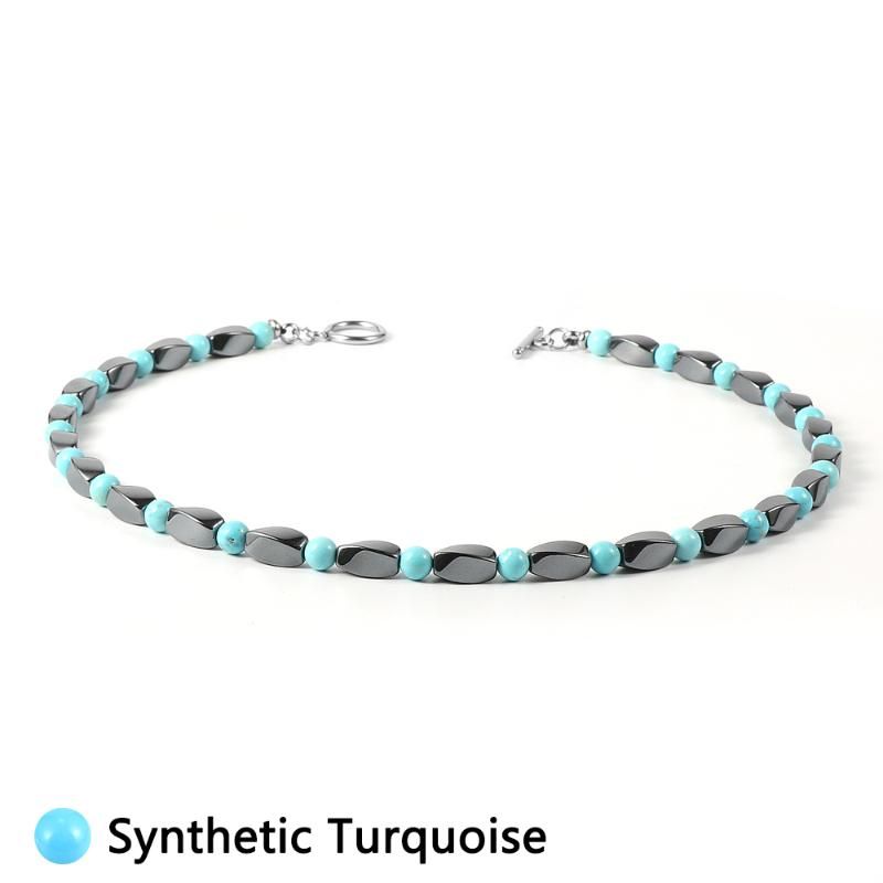 Turquoise synthétique 45 cm