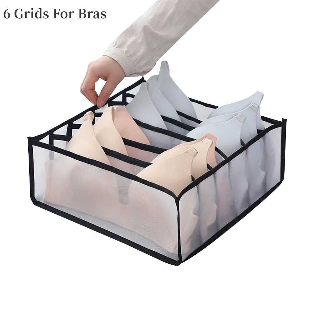 Black 6 Grids-Bra