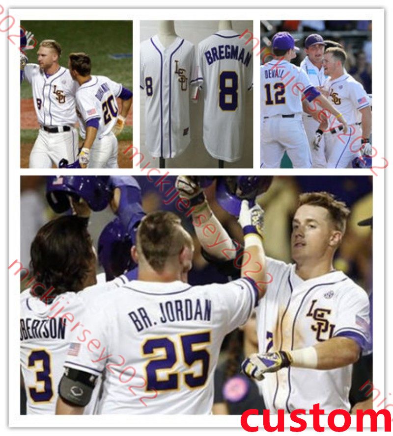 white lsu with strip