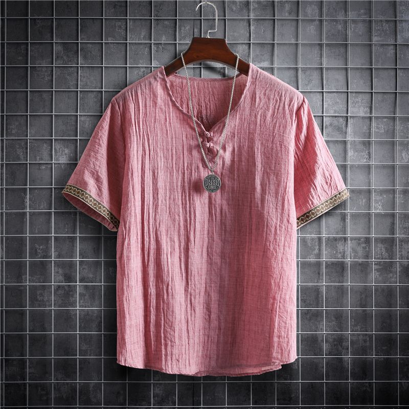 roze blouse voor mannen