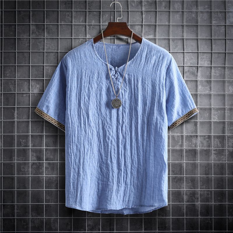 Sky Blue Blouse Men