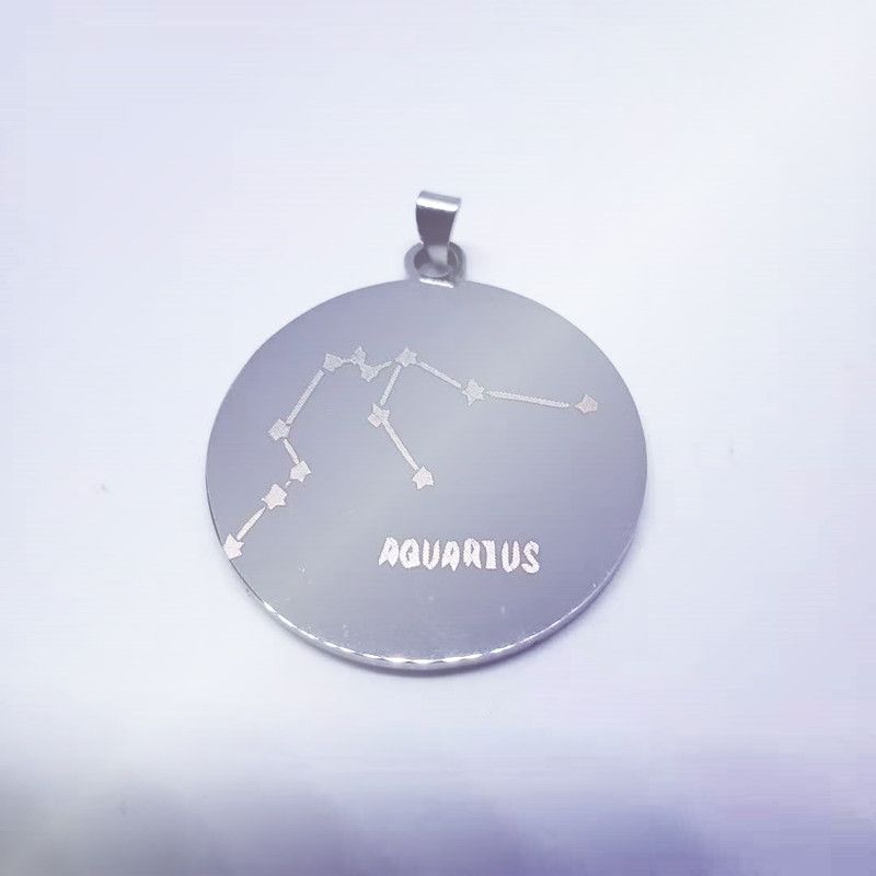 Aquarius Steel Color 45 -см кожаный цепь