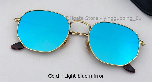 001-90 złoty/niebieski lustro szklany