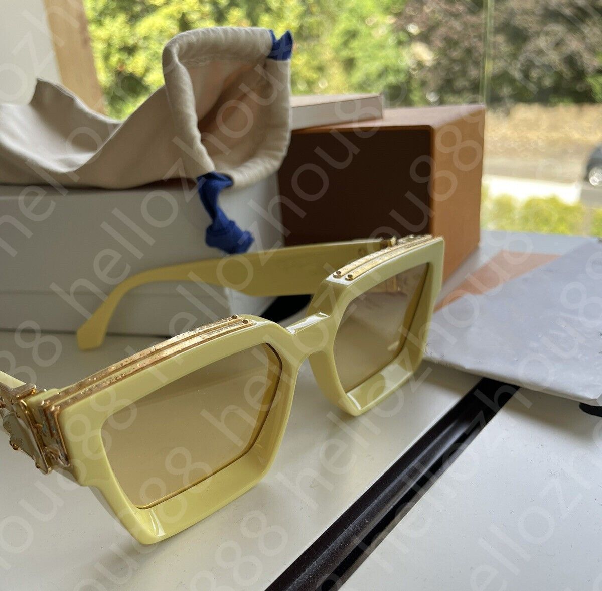 Luxury Vintage Designer Villain Sunglasses For Men And Women Full