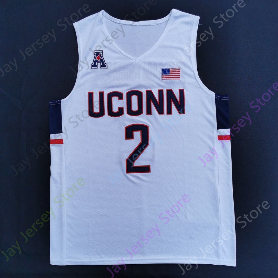 Custom NCAA Basketball Jerseys UConn Huskies Jersey Name and Number College Limited Gray