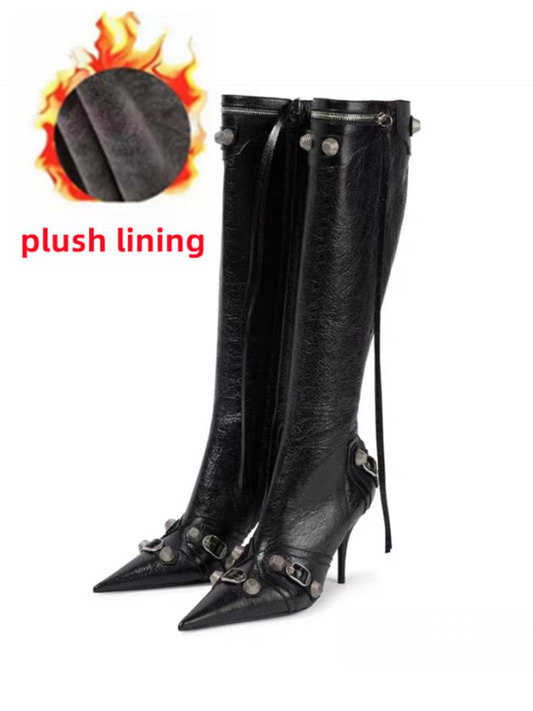 black plush lining