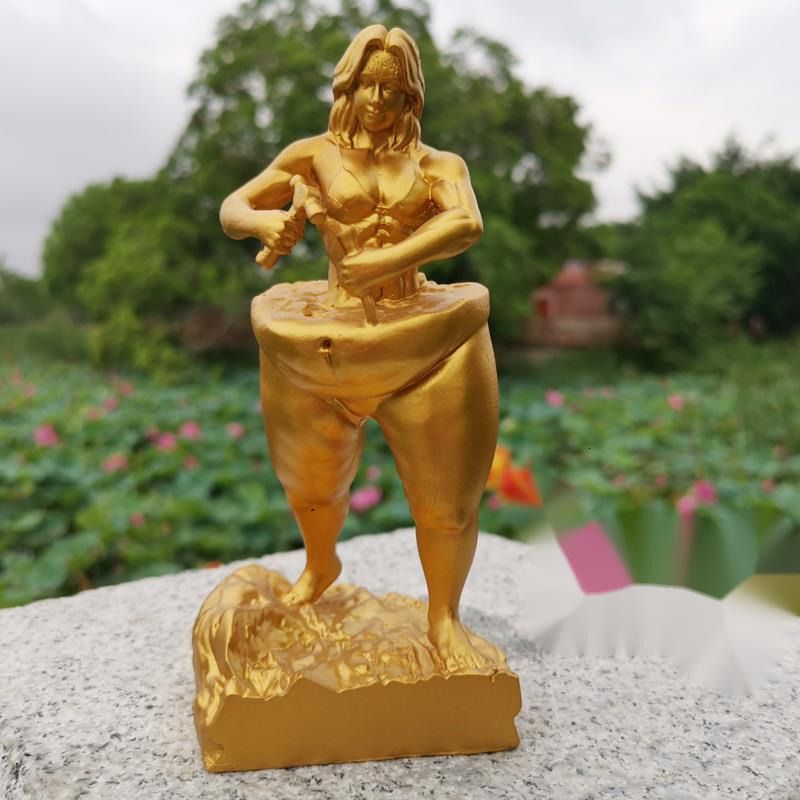 Gouden vrouw -15 cm