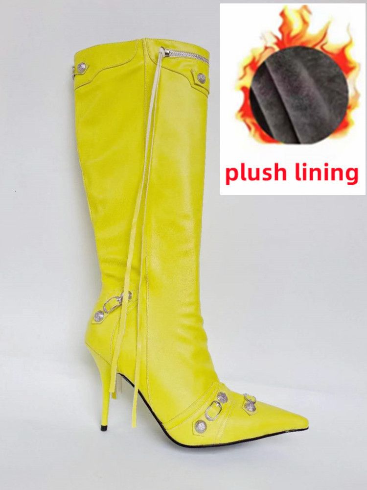yellow plush lining